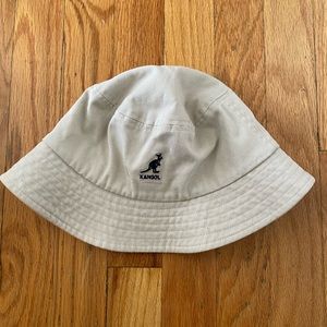 Khaki kangol bucket hat